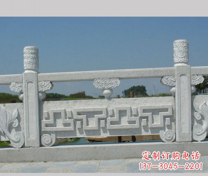 宁夏公园景观大理石栏板雕塑