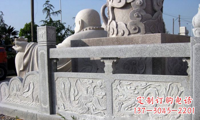 宁夏公园景观大理石栏板石雕