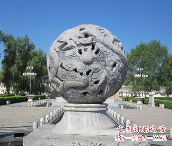 宁夏喷泉石雕塑,营造雅致公园景观