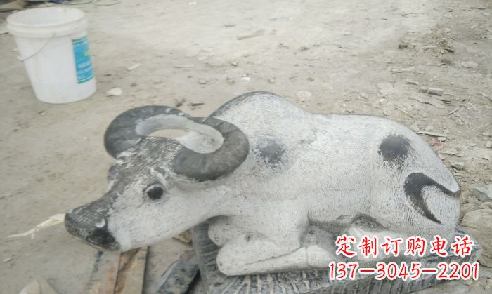 宁夏公园景观孺子牛石雕