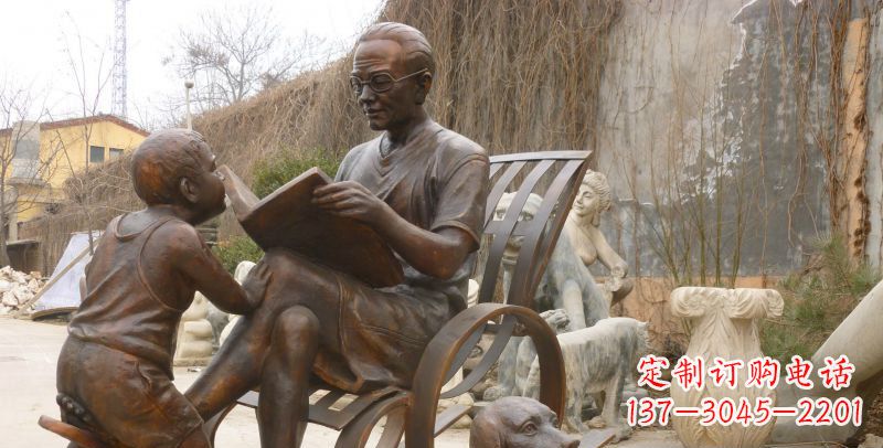 宁夏小孩雕塑,带来美好时光
