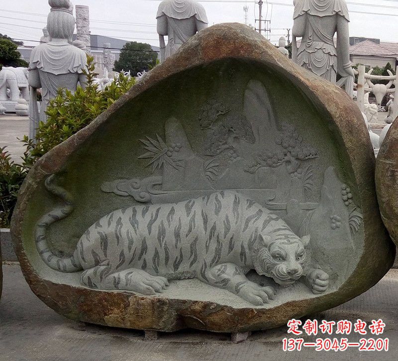 宁夏公园老虎石雕