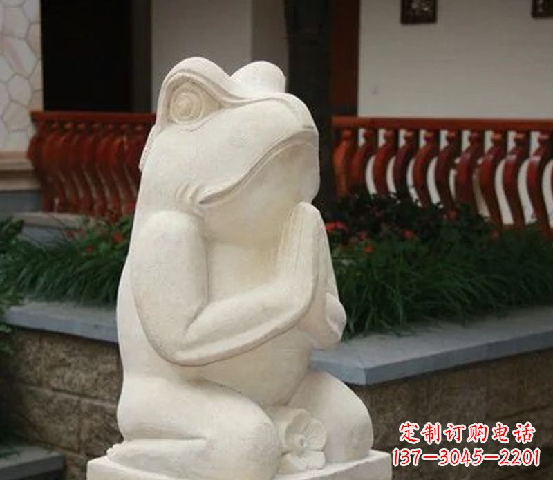 宁夏中领雕塑精美绝伦的青蛙石雕