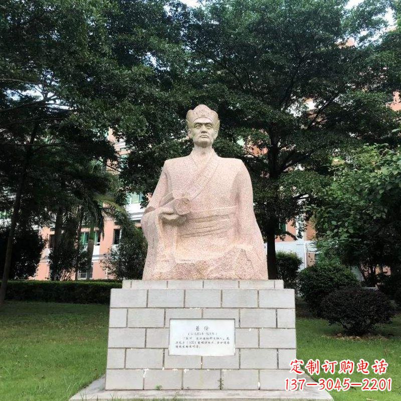 宁夏传承中国传统精神蔡伦砂岩人物雕塑