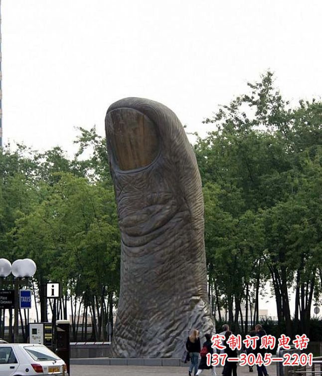宁夏中领雕塑大拇指铜雕竖立景观