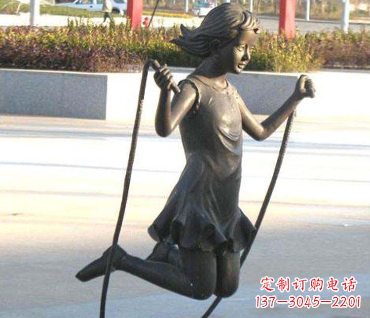 宁夏汇聚灵动的青春,唯美女孩铜雕