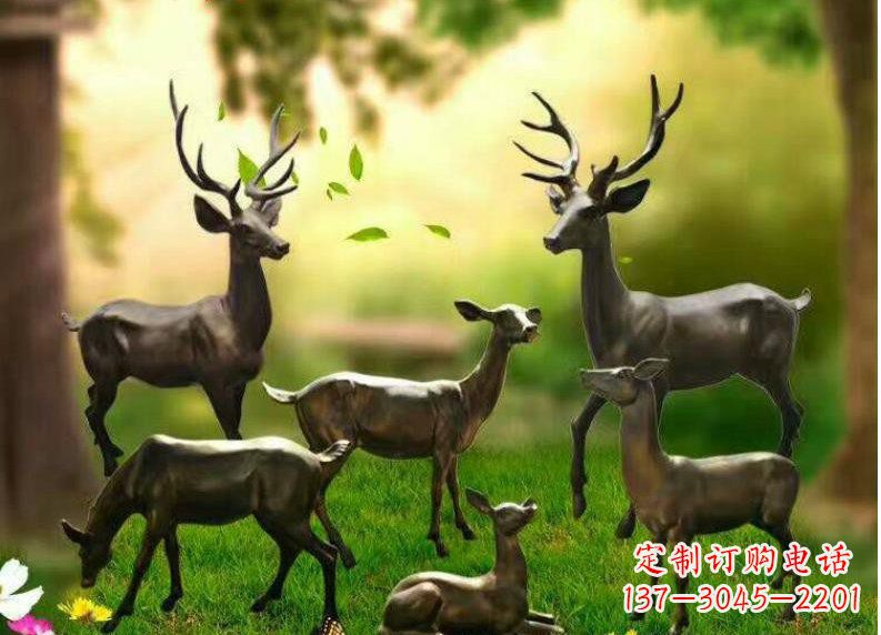 宁夏公园动物铜雕塑
