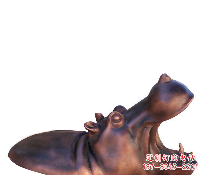 宁夏产品名称铜质河马雕塑