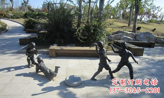 宁夏精美铜制儿童雕塑