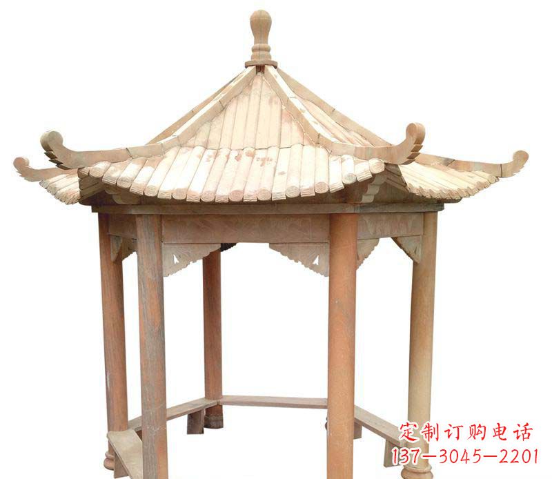 宁夏精美六角凉亭雕塑