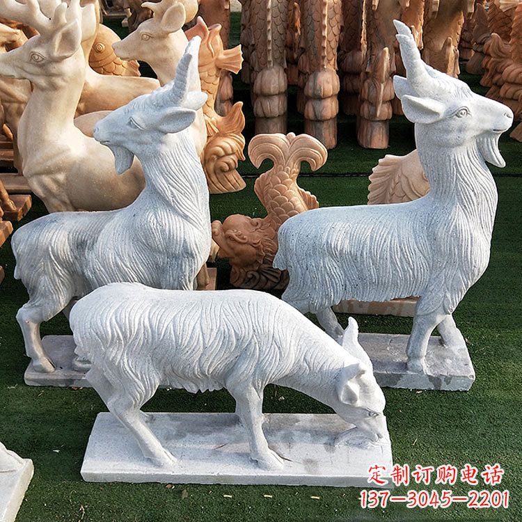 宁夏精美白玉石动物雕塑