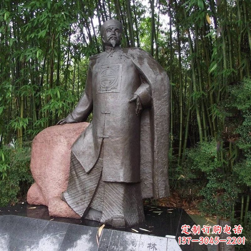宁夏以林则徐铜雕塑荣耀中华民族