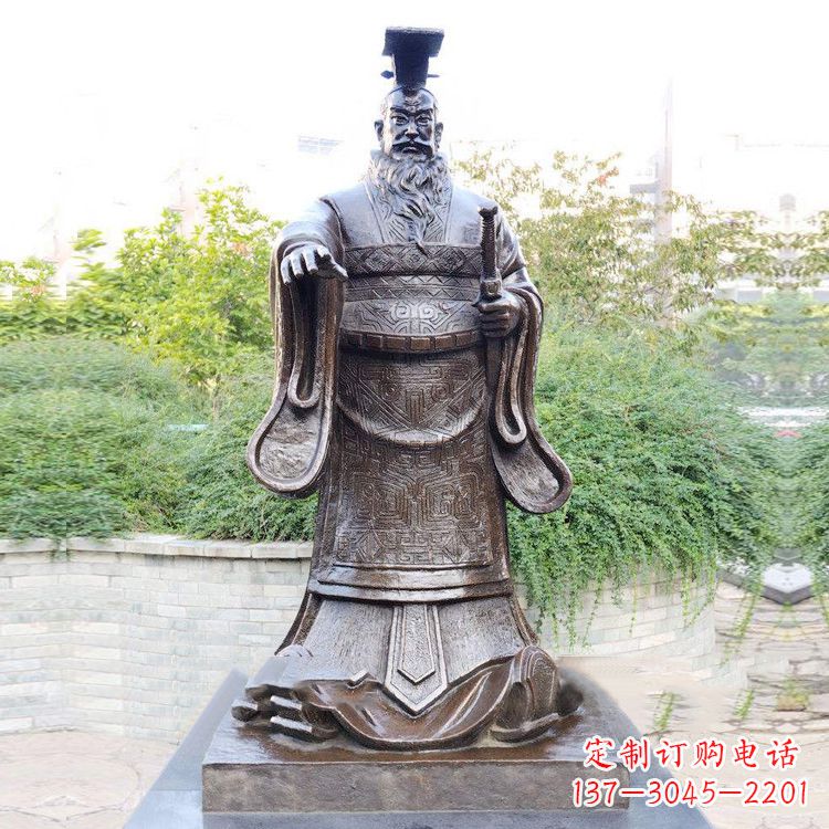 宁夏公园原理历史名人古代著名帝王雕塑秦始皇雕像