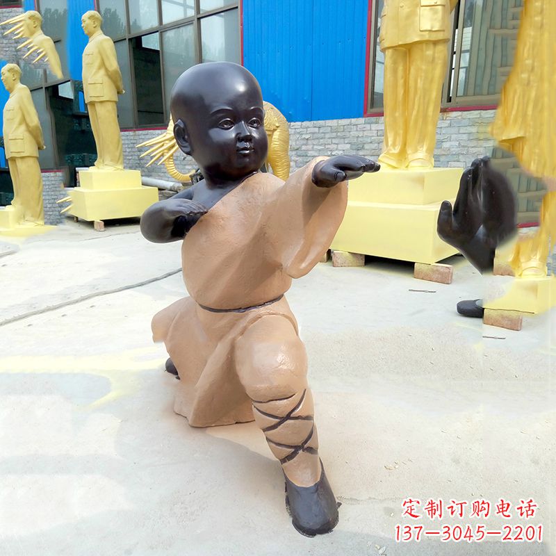 宁夏功夫小和尚雕塑