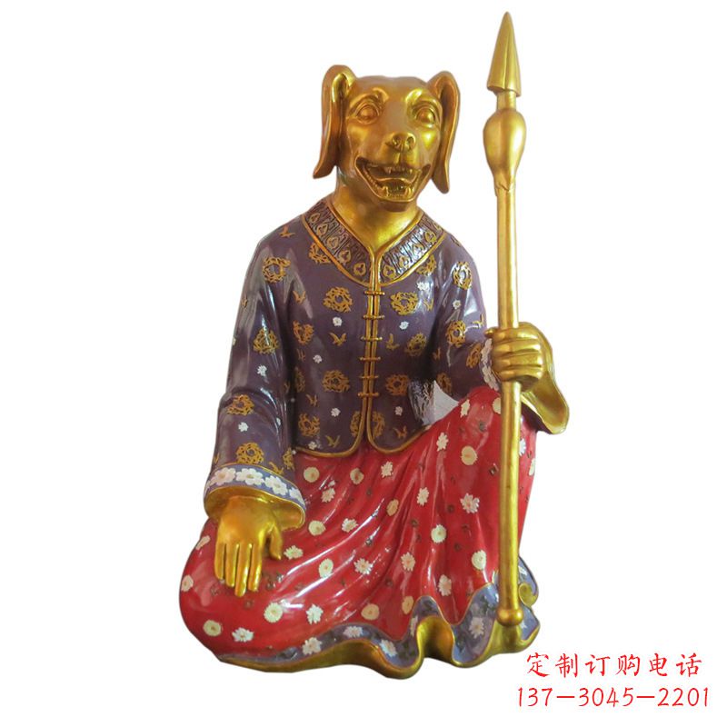 宁夏高端可爱的玻璃钢生肖雕塑