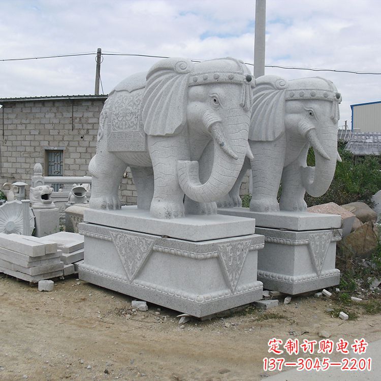 宁夏古代大象石雕