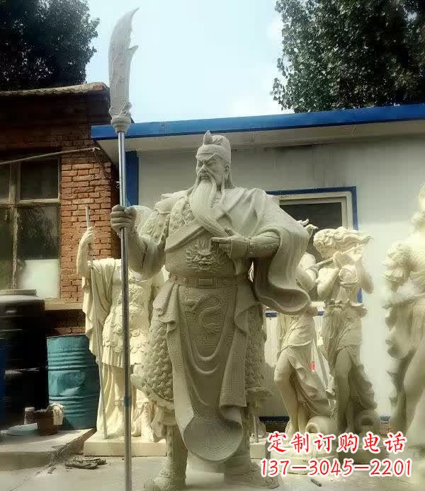 宁夏古代关公石雕