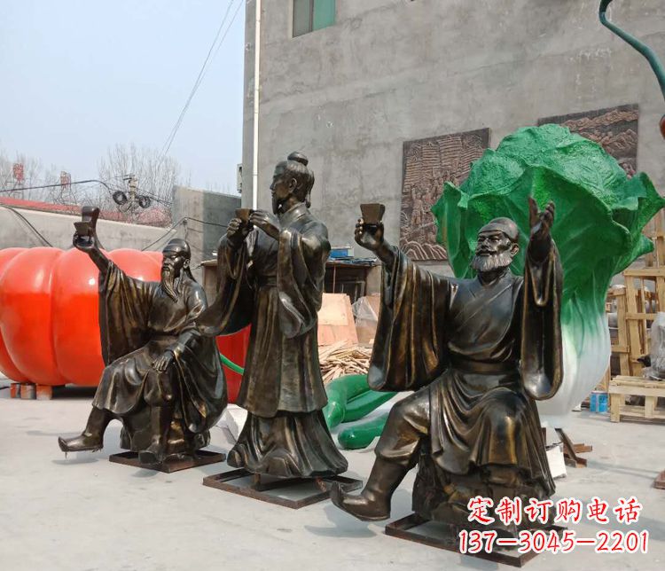 宁夏浓缩古代江湖英雄——名人雕塑