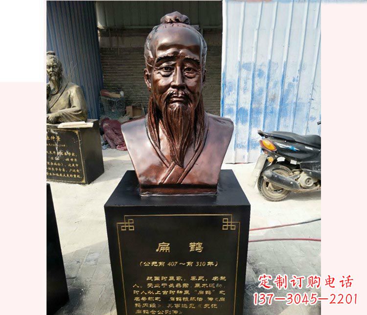 宁夏铸造古代名医扁鹊胸像，展现生命的传承之美