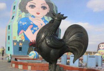 宁夏艺术精美的公鸡雕塑
