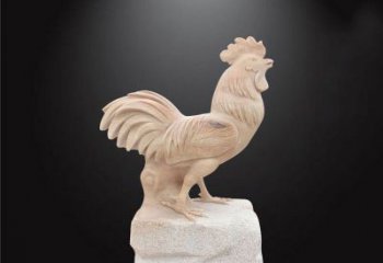 宁夏公园动物公鸡石雕