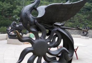 宁夏天四灵朱雀神鸟雕塑——象征希望的贵族精神