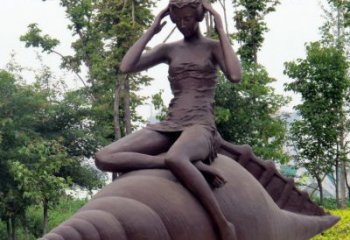 宁夏海螺姑娘铜雕——让美丽长存记忆