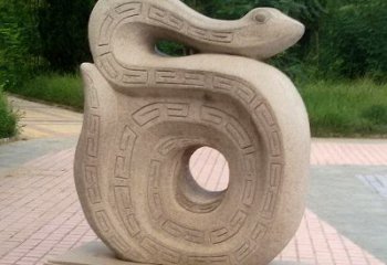 宁夏砂岩动物蛇雕塑