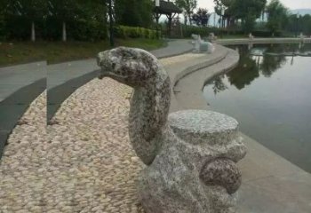 宁夏中领雕塑-十二生肖蛇石雕