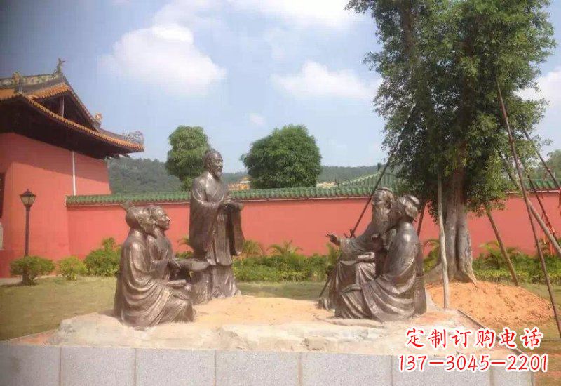 宁夏经典经典,传承孔子之魅力——孔子铜雕
