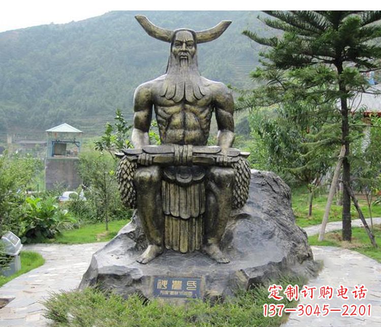 宁夏传承古代文明,为家居装饰点缀伏羲铜雕
