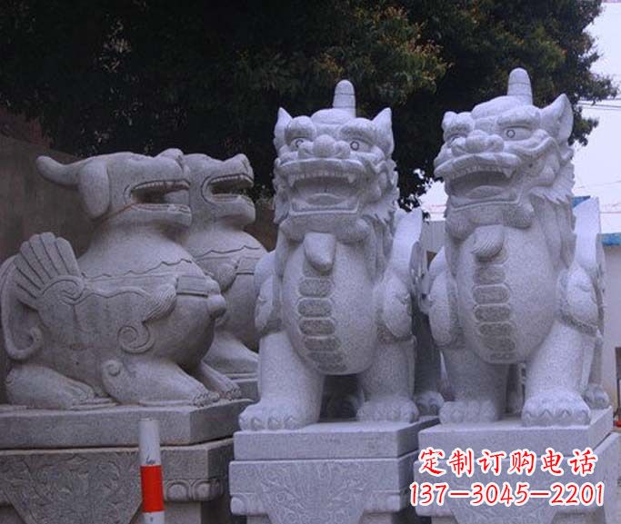 宁夏古典独角兽石雕