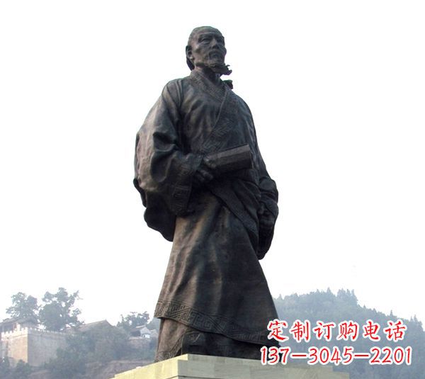 宁夏古代著名史学家司马迁塑像