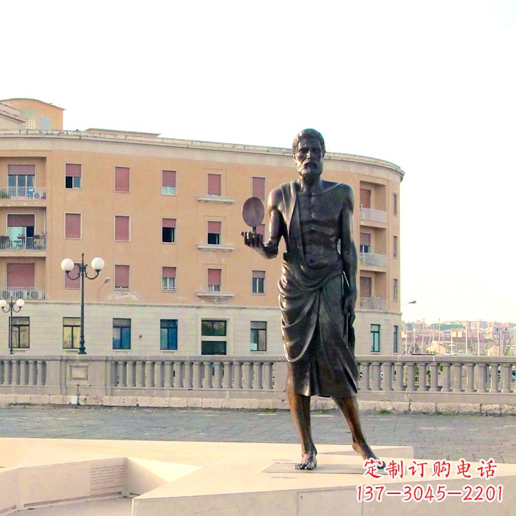 宁夏中领雕塑阿基米德经典雕塑,历久弥新!