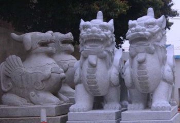 宁夏古典独角兽石雕