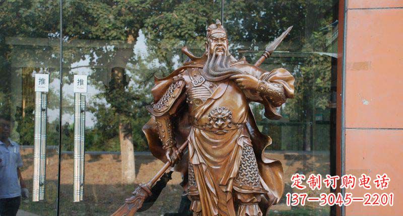 宁夏关公古代人物铜雕