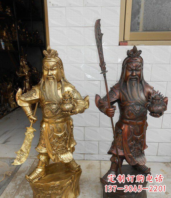 宁夏拥有历史韵味的关公武财神铜雕