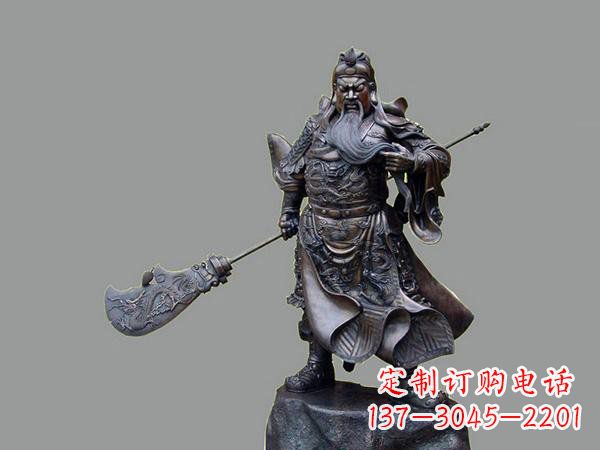 宁夏关羽关二爷铜雕