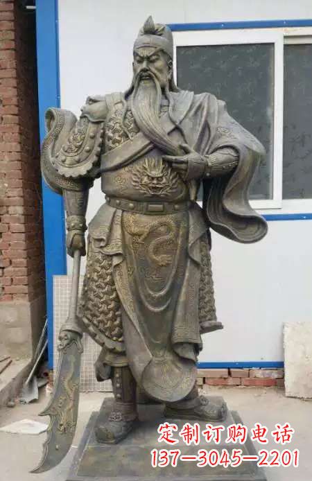 宁夏中领雕塑:传承传说,精美制作关羽铜雕