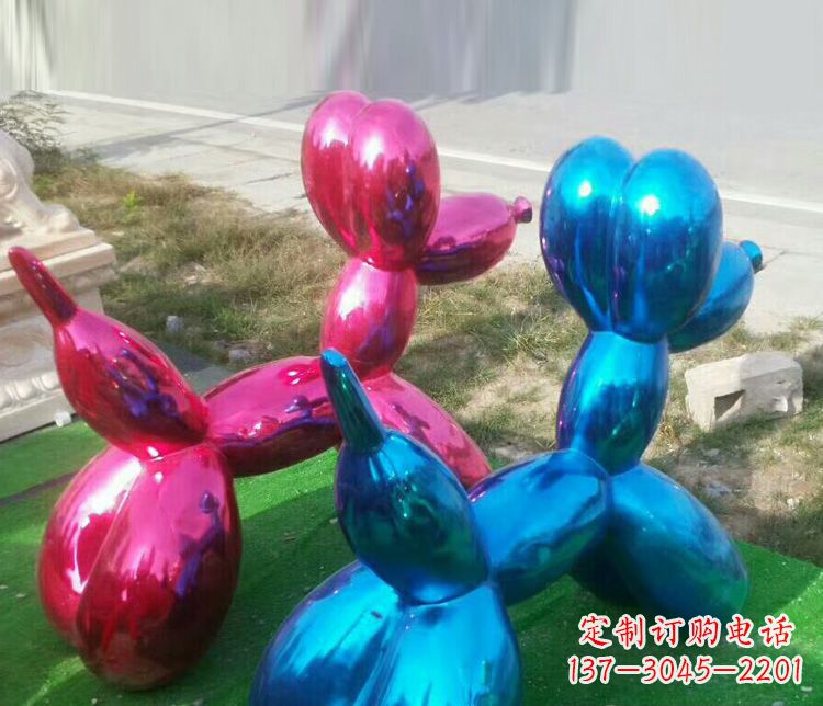 宁夏中领雕塑:精美不锈钢小狗雕塑,给您带来温馨的家庭氛围!