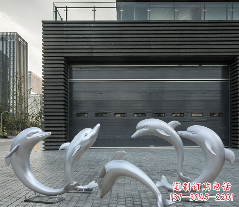 宁夏中领雕塑出品,令人惊叹的不锈钢海豚雕塑
