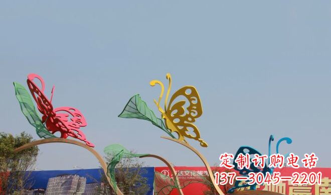 宁夏中领雕塑|不锈钢定制蝴蝶雕塑
