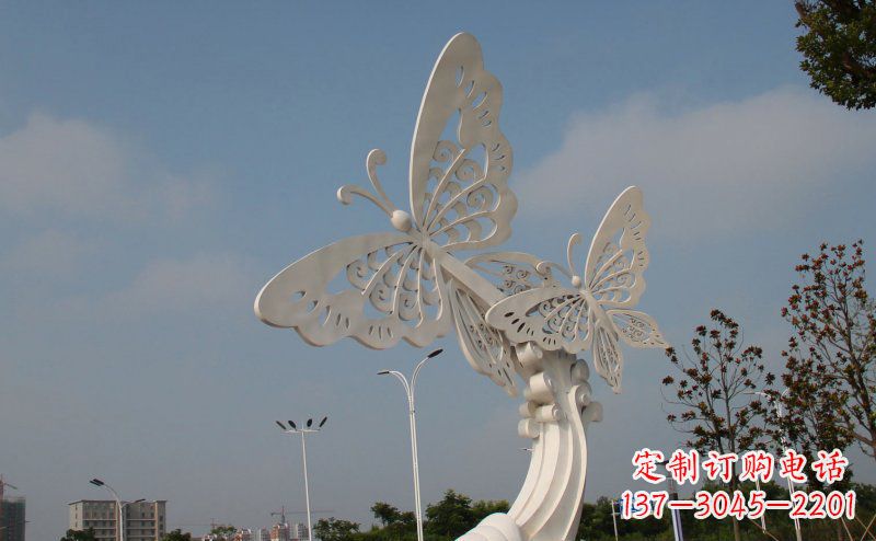 宁夏完美的蝴蝶不锈钢雕塑