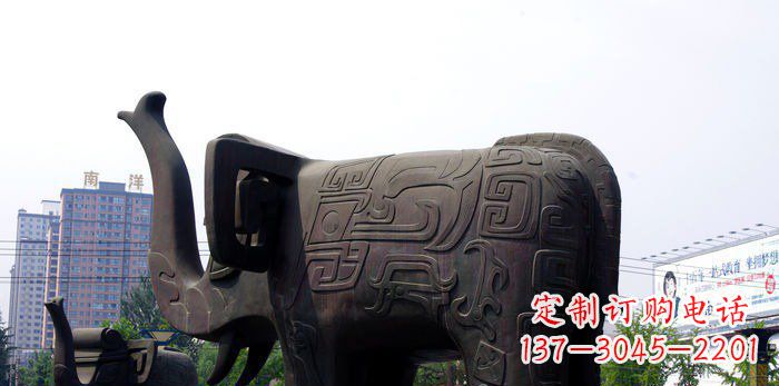 宁夏中领雕塑|大象铜雕塑