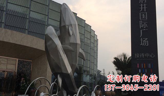 宁夏品质超凡的不锈钢海豚雕塑