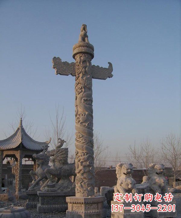 宁夏动感华表雕塑,为广场增添艺术魅力