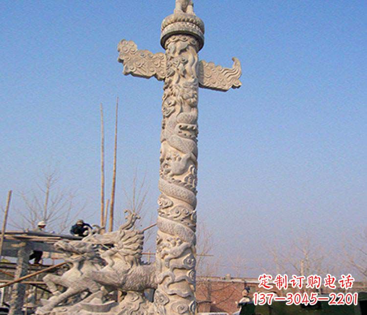 宁夏品质精美华表景观石雕