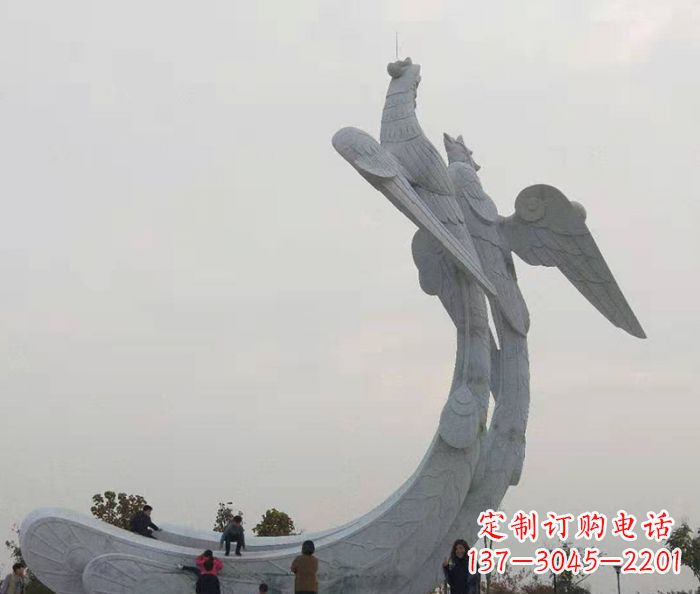 宁夏中领雕塑:凤凰石雕,精美瑰丽的艺术品