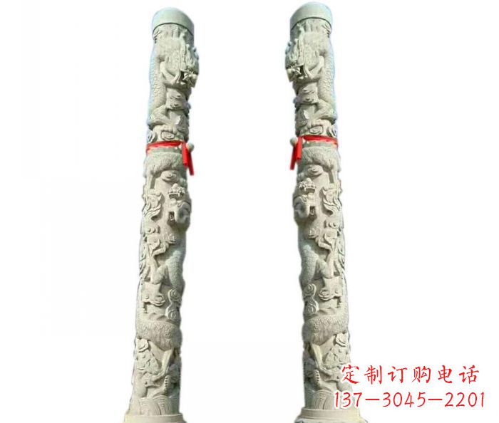 宁夏时尚的盘龙柱石雕,给你不一样的空间