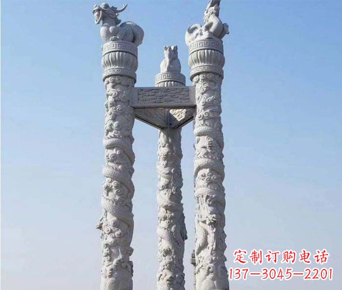 宁夏中领雕塑推出的高端盘龙柱石雕,是一种精美…